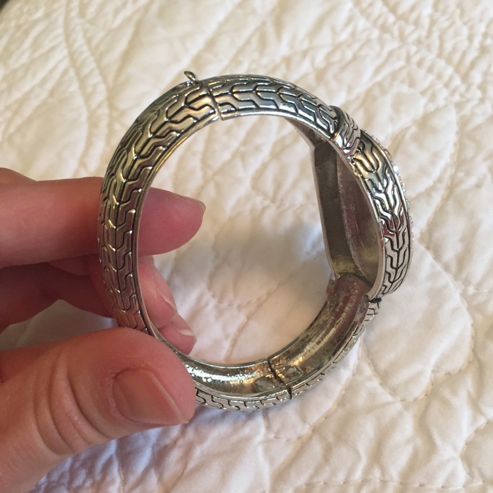 Silver hinge bracelet - Picture 4 of 5